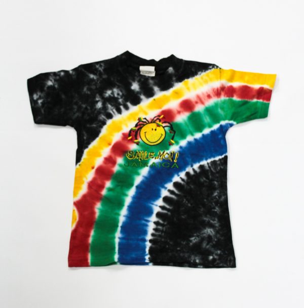 Jamaica 'Smile Mon' Rainbow Tie-Dye Kid's T-Shirt - 876 Worldwide