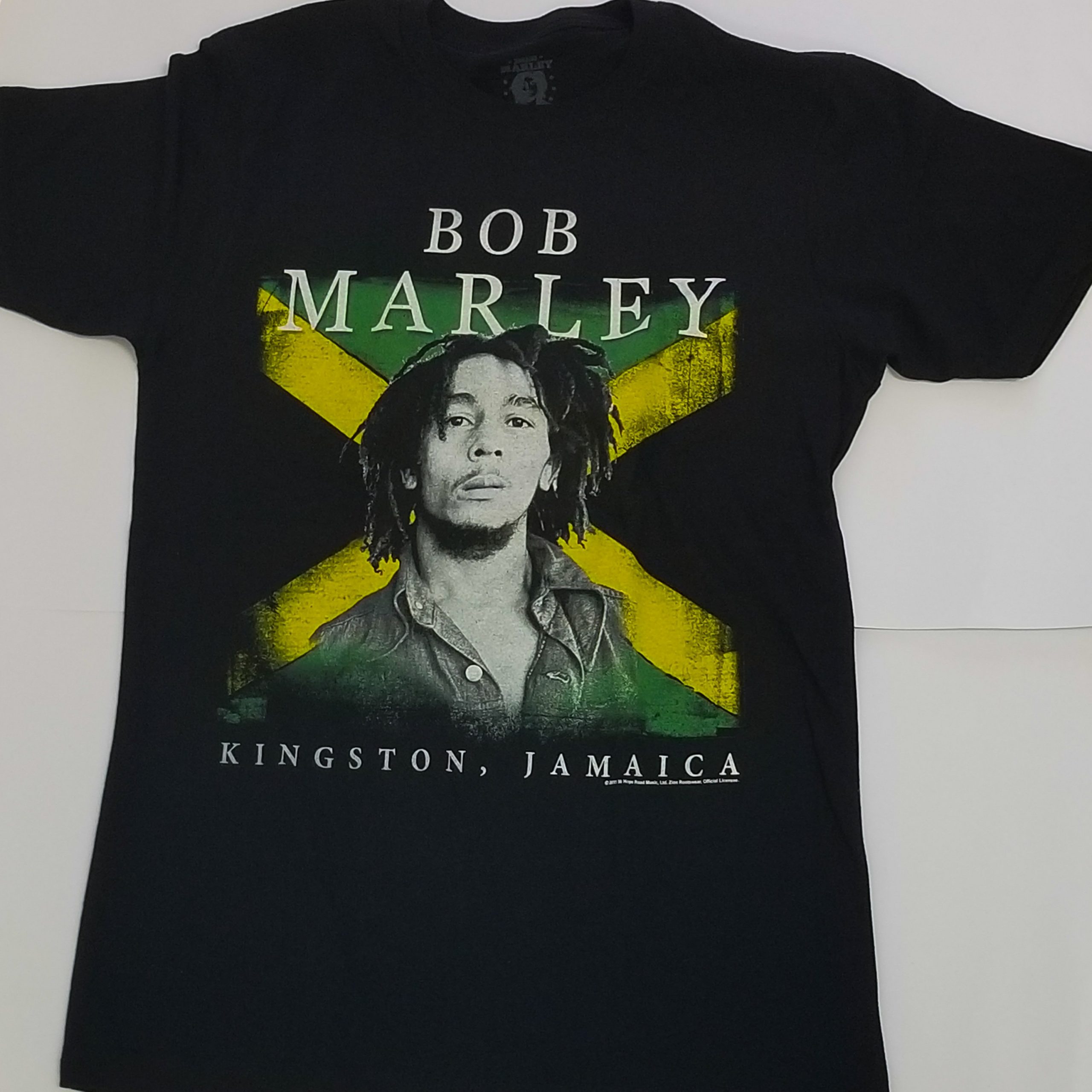 jamaican flag with bob marley