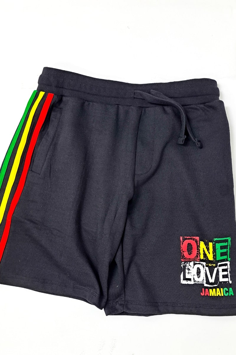 Jamaica One Love Graffiti Sport Shorts 876 Worldwide